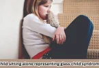 Child sitting alone representing glass child syndrome