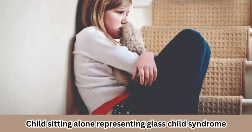 Child sitting alone representing glass child syndrome