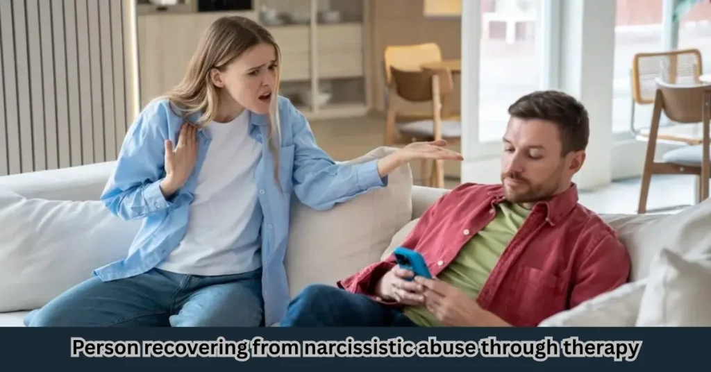 Person recovering from narcissistic abuse through therapy (3)